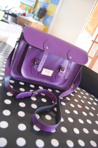 The Leather Satchel Co Purple 