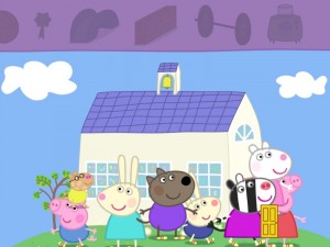 Peppa Pig's Sports Day sticker scene