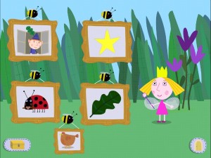 Ben and Holly app Menu