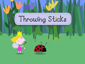 Throwing Sticks - Ben and Holly app