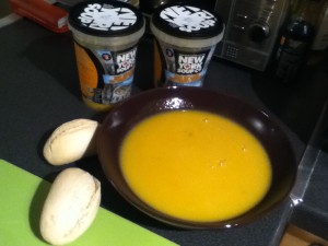 Wednesday - Butternut squash soup with bread rolls