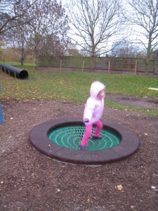 Battersea Park Children's Zoo outdoor weatherproof trampoline