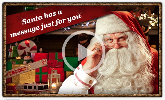 Portable North Pole Santa Has a Message For You