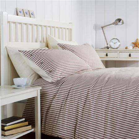 Achica Mocha and Stripe Super King Size Duvet