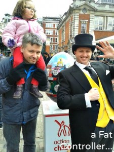 The Fat Controller at the Covent Garden Easter Trail