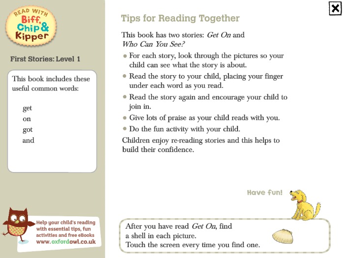 Read with Biff Chip and Kipper tips