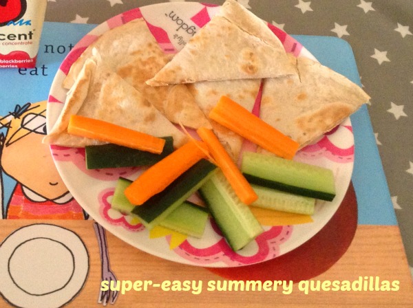 easy lunchtime quesadillas