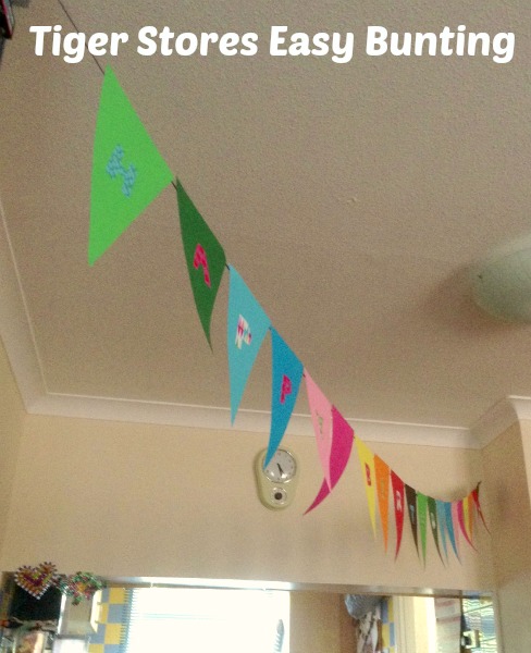 easy bunting from Tiger Stores