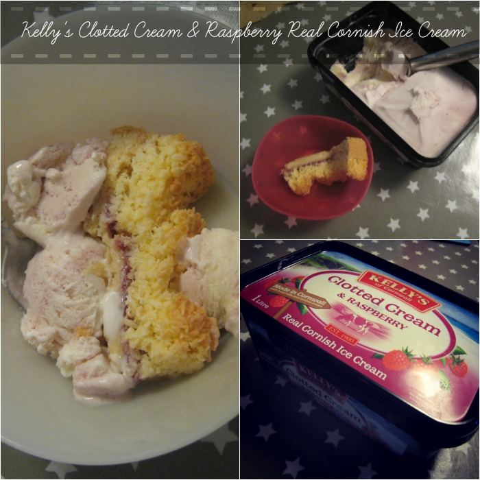 Kelly's Clotted Cream and Raspberry Real Cornish Ice Cream