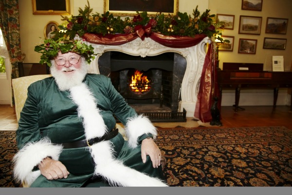 Father Christmas at Killerton, Devon ©National Trust Images, Arnhel de Serra National Trust Christmas