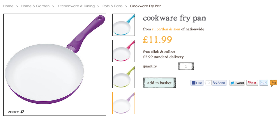 myhigh.st Colourworks purple frying pan