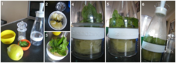 Salad Zinger mint and lemon dressing