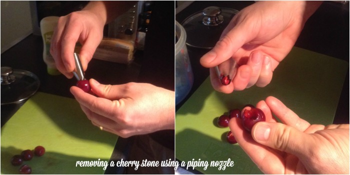 removing a cherry stone