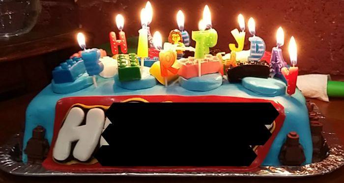 H's Lego birthday cake 