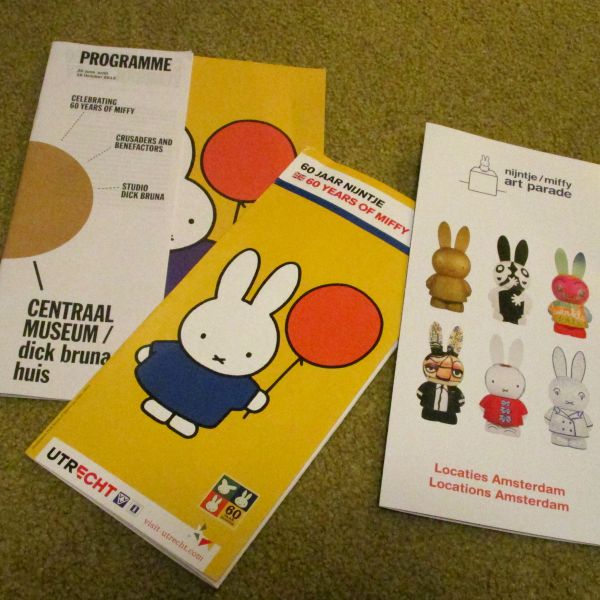 Miffy Art Parade maps for Utrecht and Amsterdam