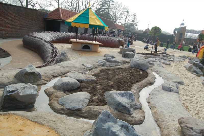 Hampton Court Magic Garden dragon and water sand play area