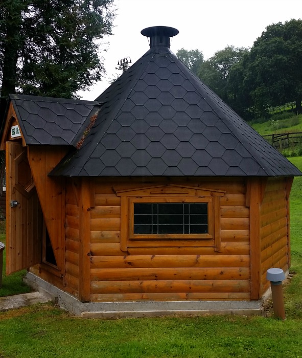 Coombe Mill BBQ Hut, Coombe Mill at Christmas