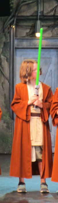 Jedi Training Academy Jedi H with lightsaber