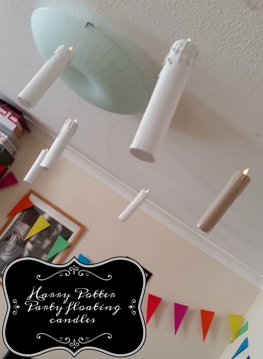 Harry Potter Fantastic Beasts themed party floating candles