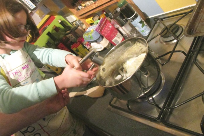 add garlic to butternut squash risotto