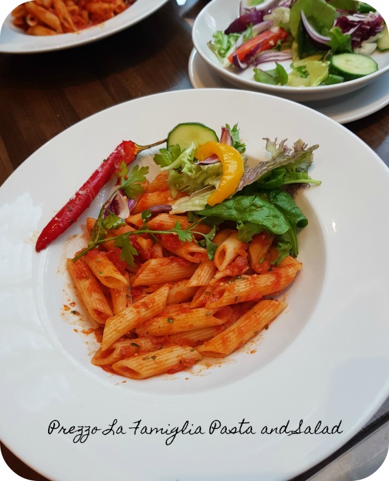 La Famiglia Pasta and salad