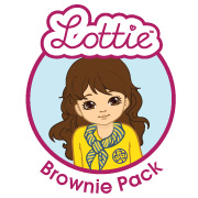 Lottie Brownie Pack Badge, Lottie Blogger Brownie Pack