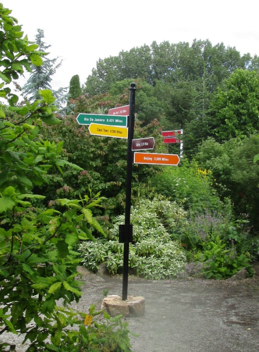 Lullingstone Castle World Garden sign