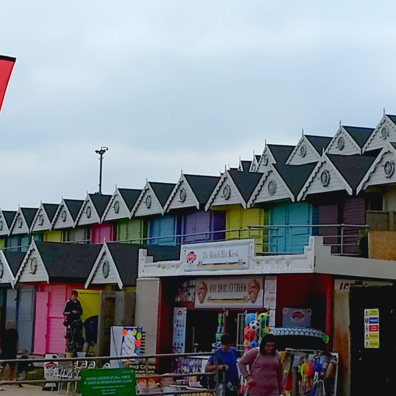 Beach huts at walton on the naze