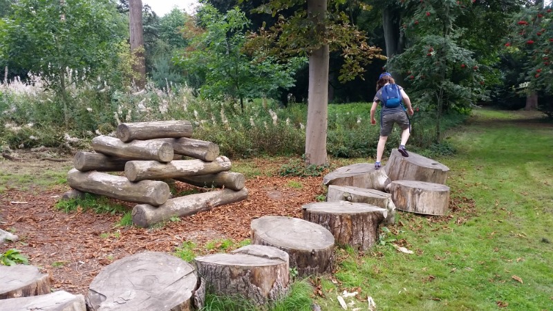 Osterley Park and House wooden climbing natural play