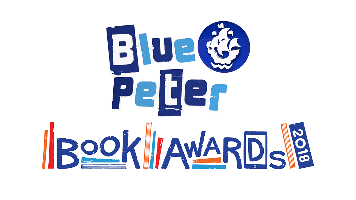 Blue Peter Book Awards 2018 logo, unveiled with the Blue Peter Book Awards Shortlist