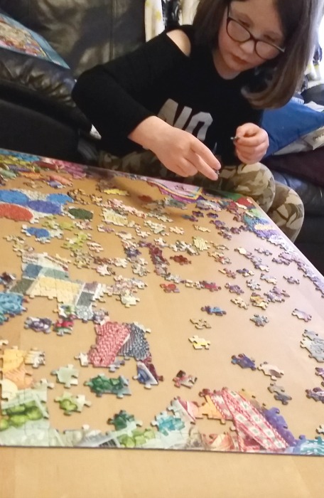 doing the Ravensburger make it medley jigsaw