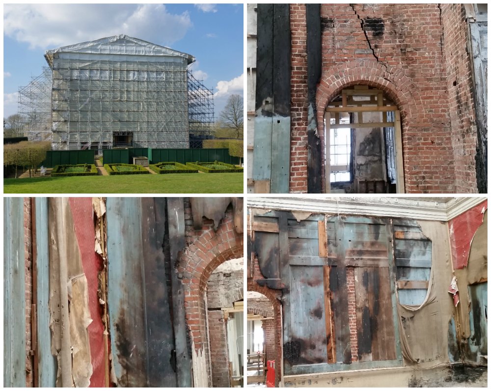 Clandon Park after the fire Royal Bedroom and doorway