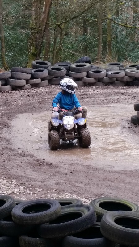 quad biking at PGL Marchants Hill