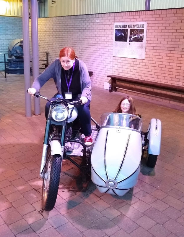 motorbike and sidecar WB Studio Tour