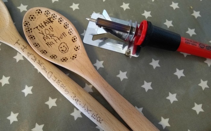 Spoons for teachers using a wood burning tool, still needs to be gone over again but you get the idea of how it will look