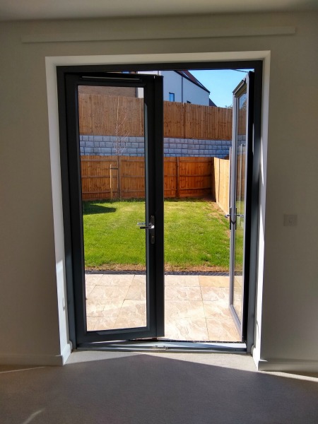 moving house - looking outside to the garden