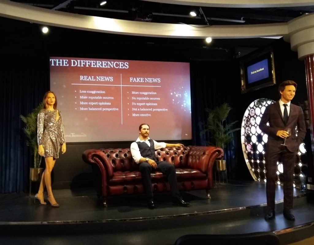 Madame Tussauds Fake News Workshop - The Differences