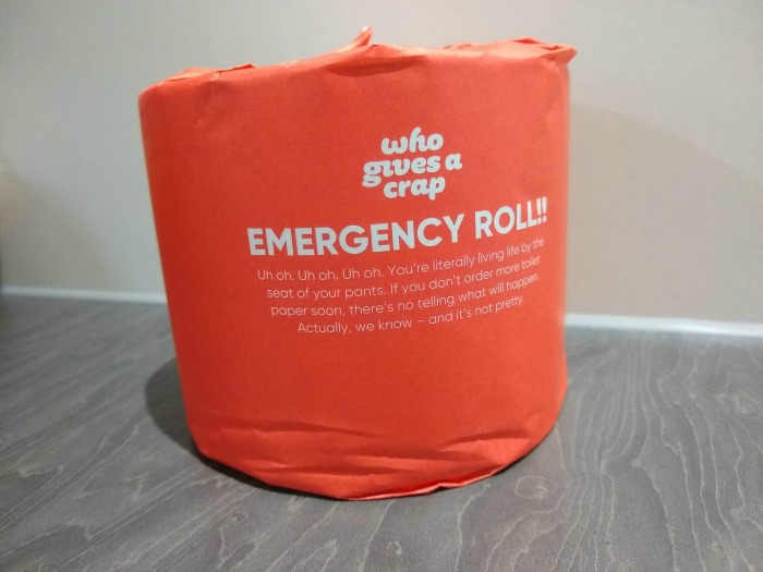 Who Gives a Crap emergency roll