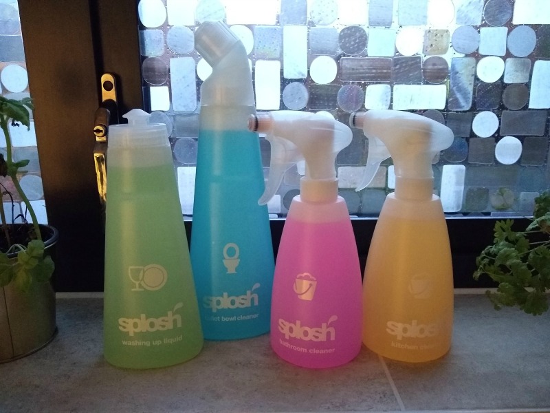 Splosh cleaning products, Washing up liquid, toilet cleaner, bathroom cleaner and kitchen cleaner